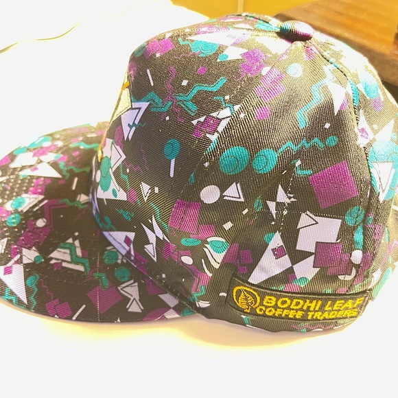 Anaheim Ducks Hat 90s pattern Black Throwback Snapback Bodhi Leaf Coffee promo - Picture 2 of 3